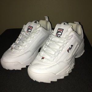 White FILA Disruptor 2
